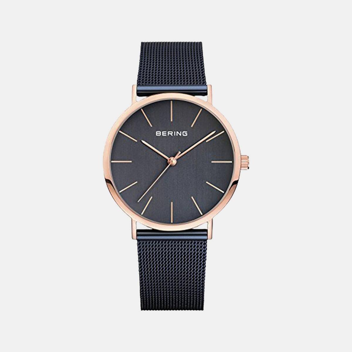 Bering Round Silver Analog watch