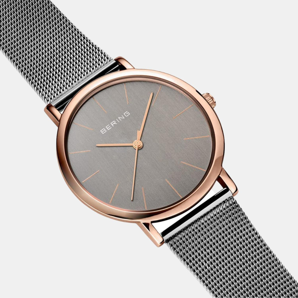 Bering Stainless Steel Round watch