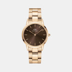 Daniel Wellington Round Brown Analog watch