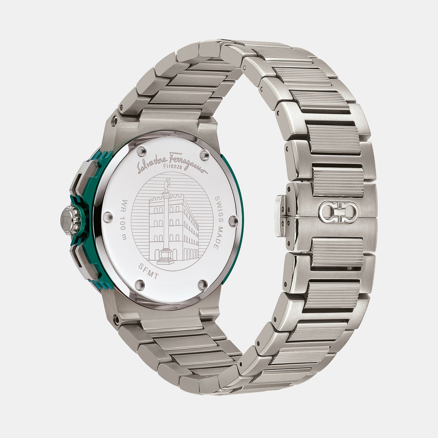 Men's Green Chronograph Titanium Watch SFMT00522