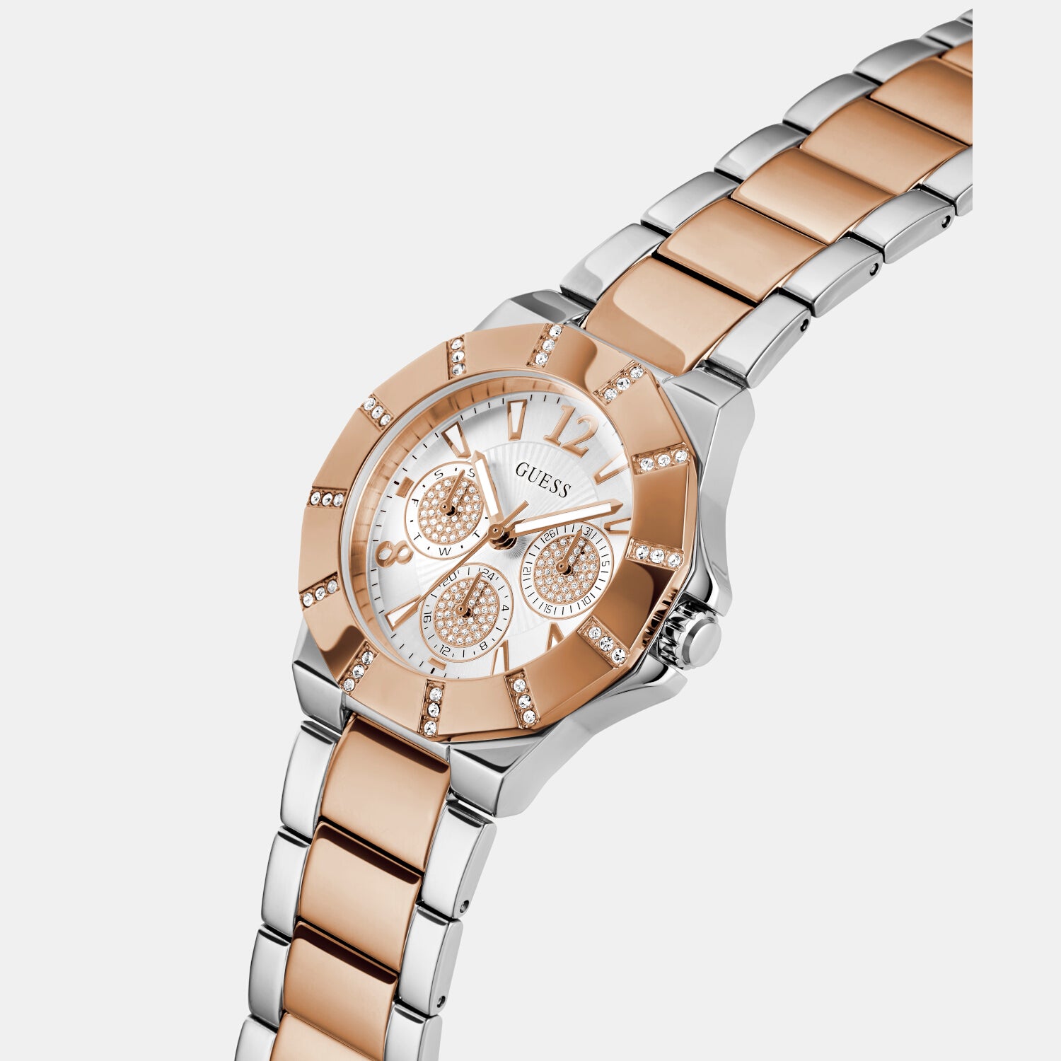 Guess Stainless Steel Round watch