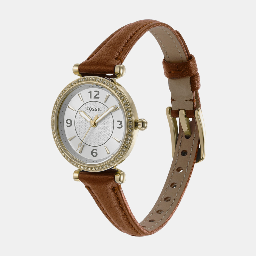 Fossil Women Round Silver watch