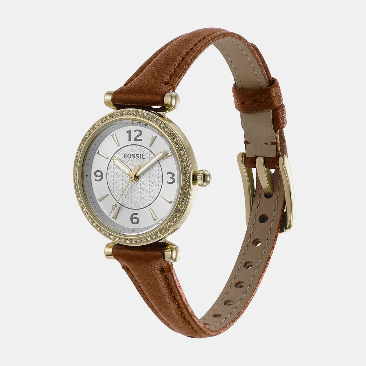 Fossil Women Round Silver watch