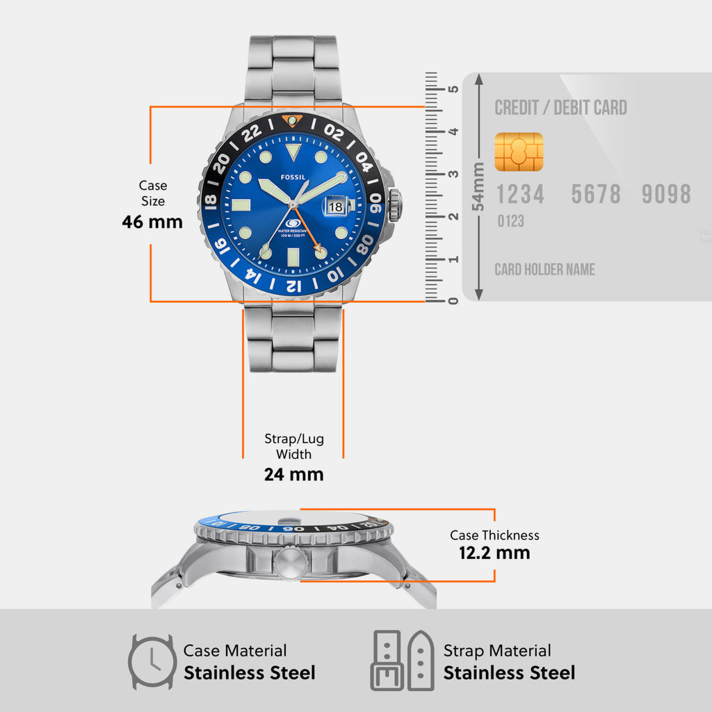 Fossil Stainless Steel Round watch