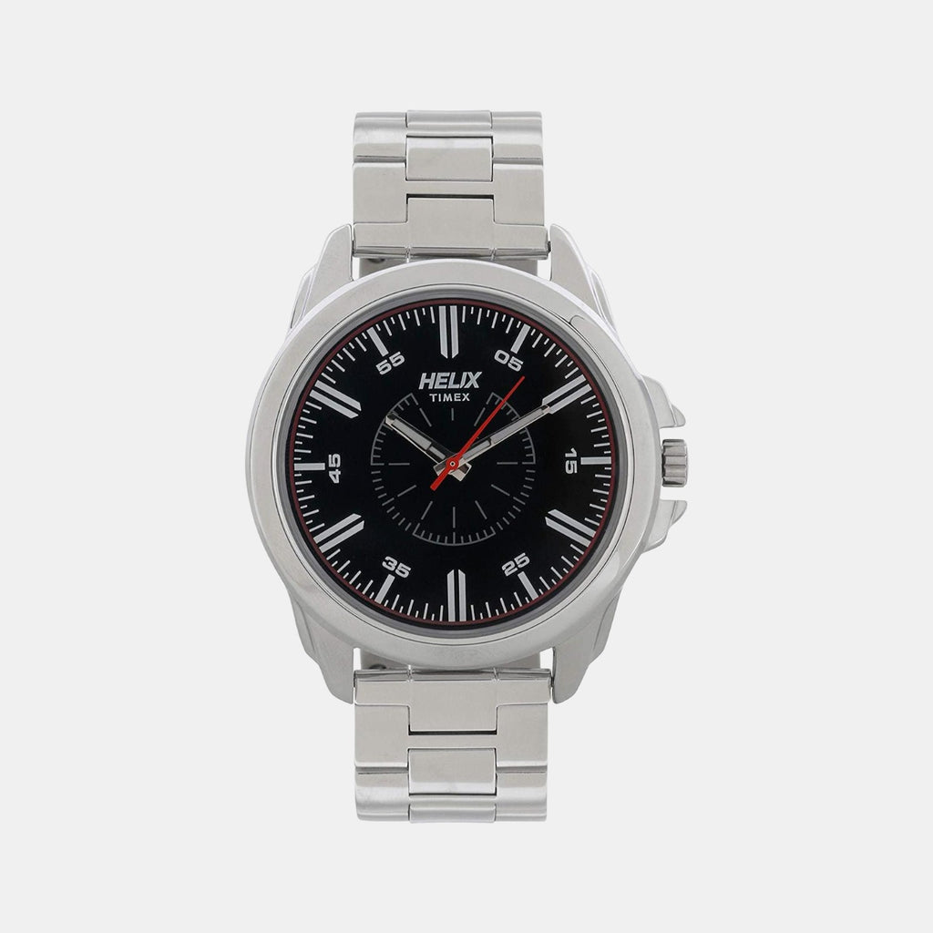 Helix Round Black Analog watch