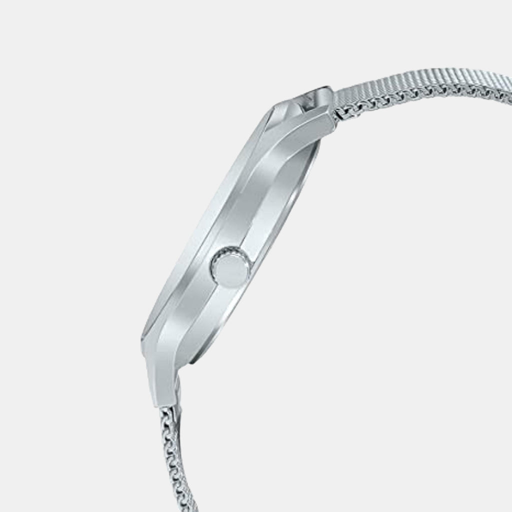 Enticer Men Quartz Black Dial Analog Stainless Steel Watch A2106