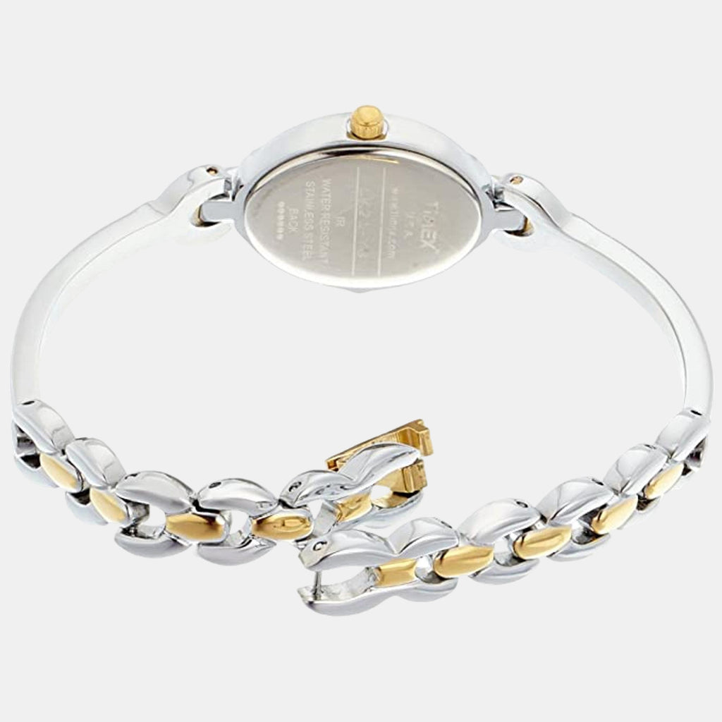 Classics Women Quartz Silver Dial Analog Stainless Steel Watch LK21