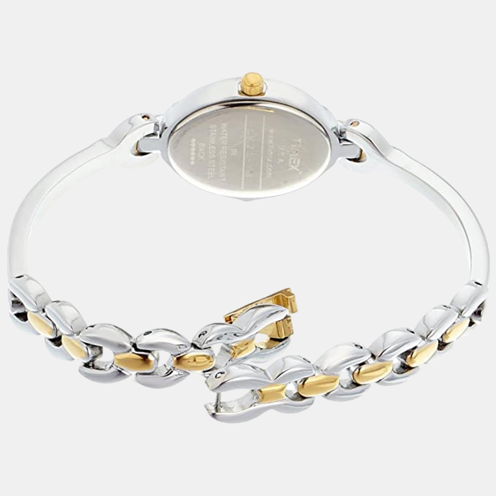 Classics Women Quartz Silver Dial Analog Stainless Steel Watch LK21