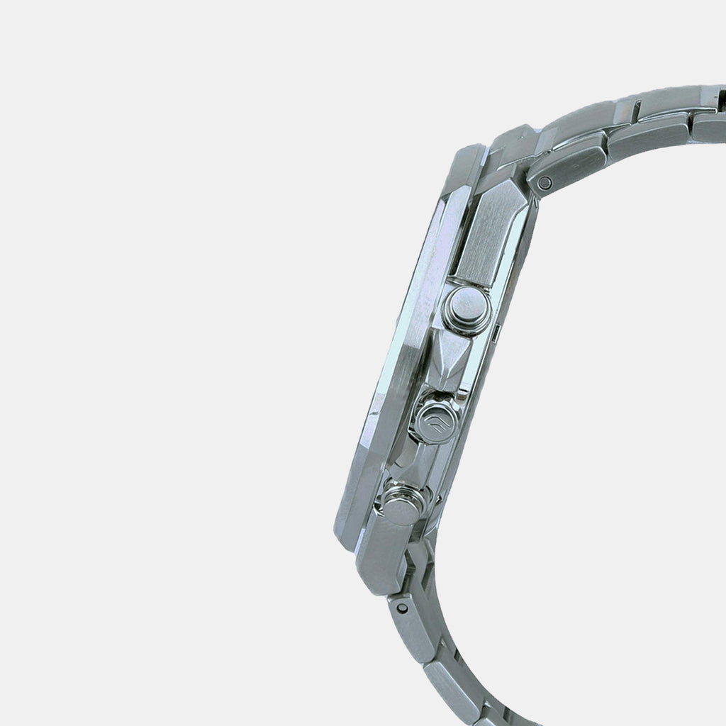 Edifice Men Quartz Blue Dial Chronograph Stainless Steel Watch EX551