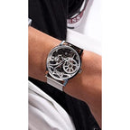 Women Quartz Silver Dial Analog Stainless Steel Watch GW0538G1