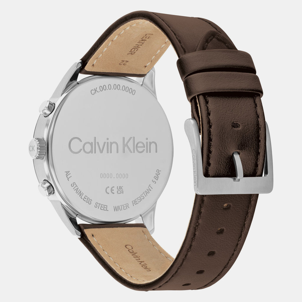 Calvin Klein Men Round Silver watch