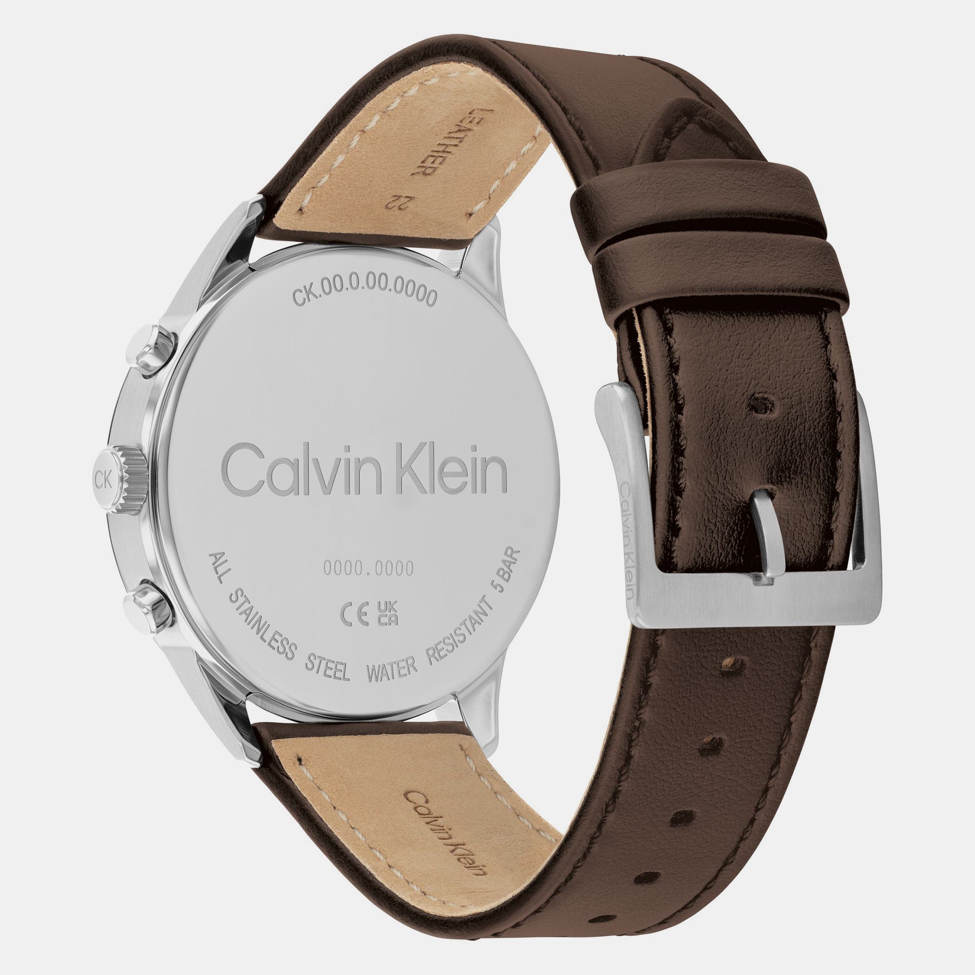 Calvin Klein Men Round Silver watch
