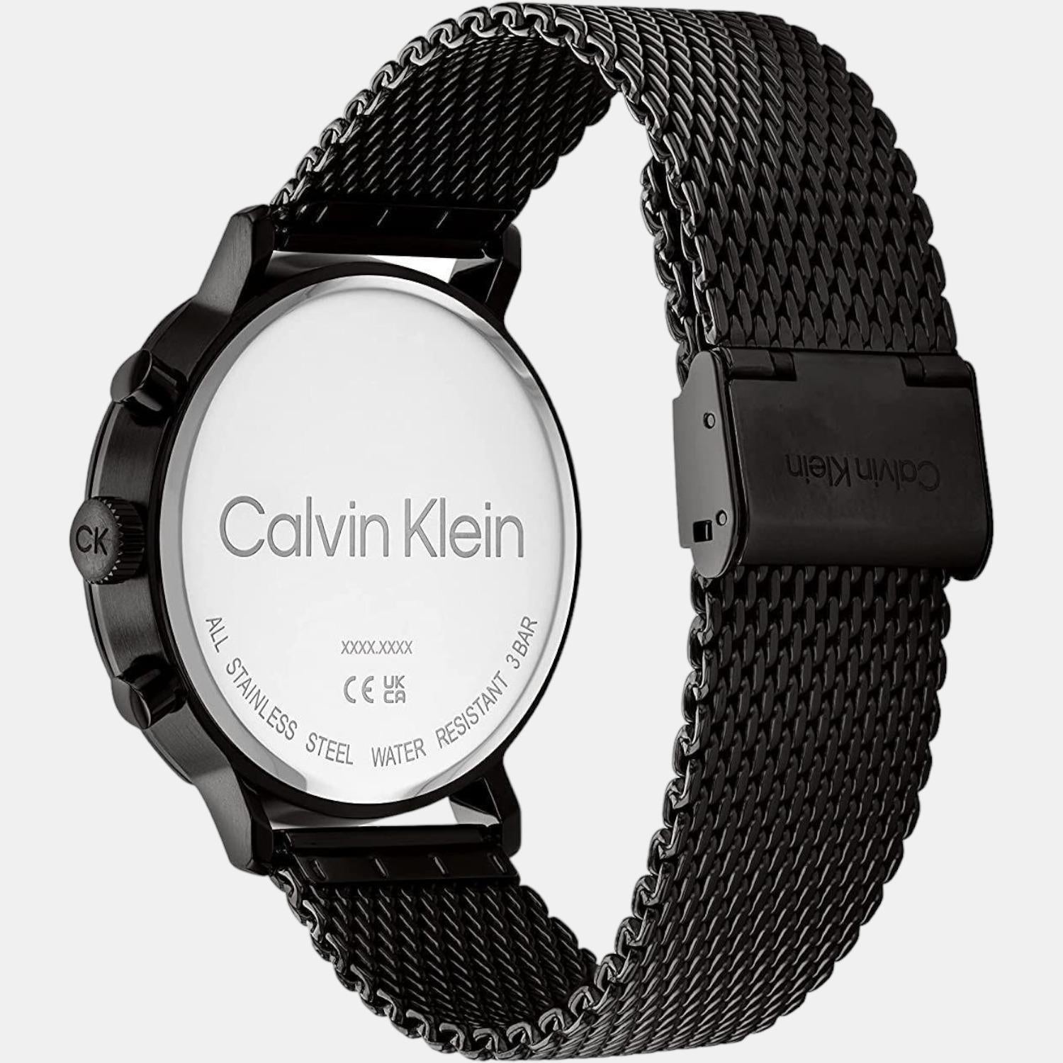 Calvin Klein Men Round Black watch