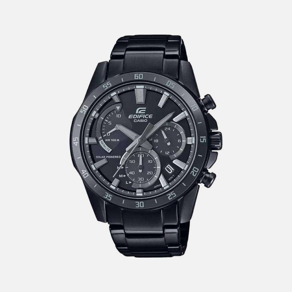 Casio Round Black Chronograph watch