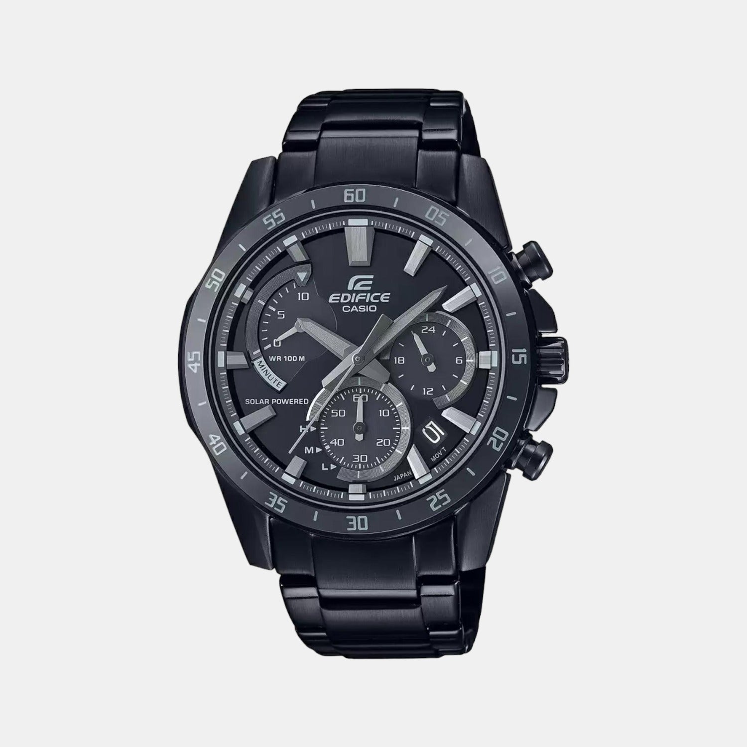 Casio Round Black Chronograph watch