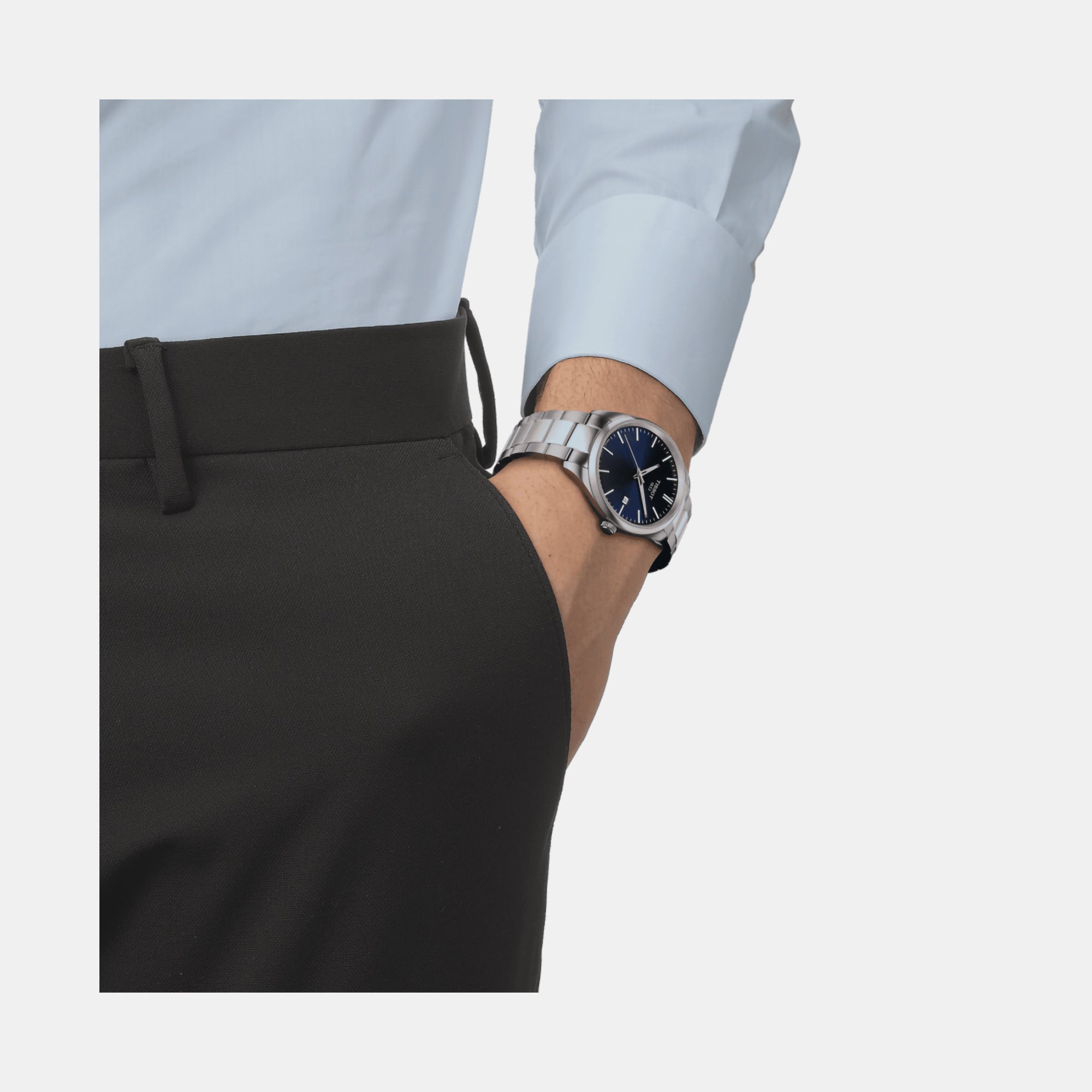 Tissot 40 mm Grey Quartz watch