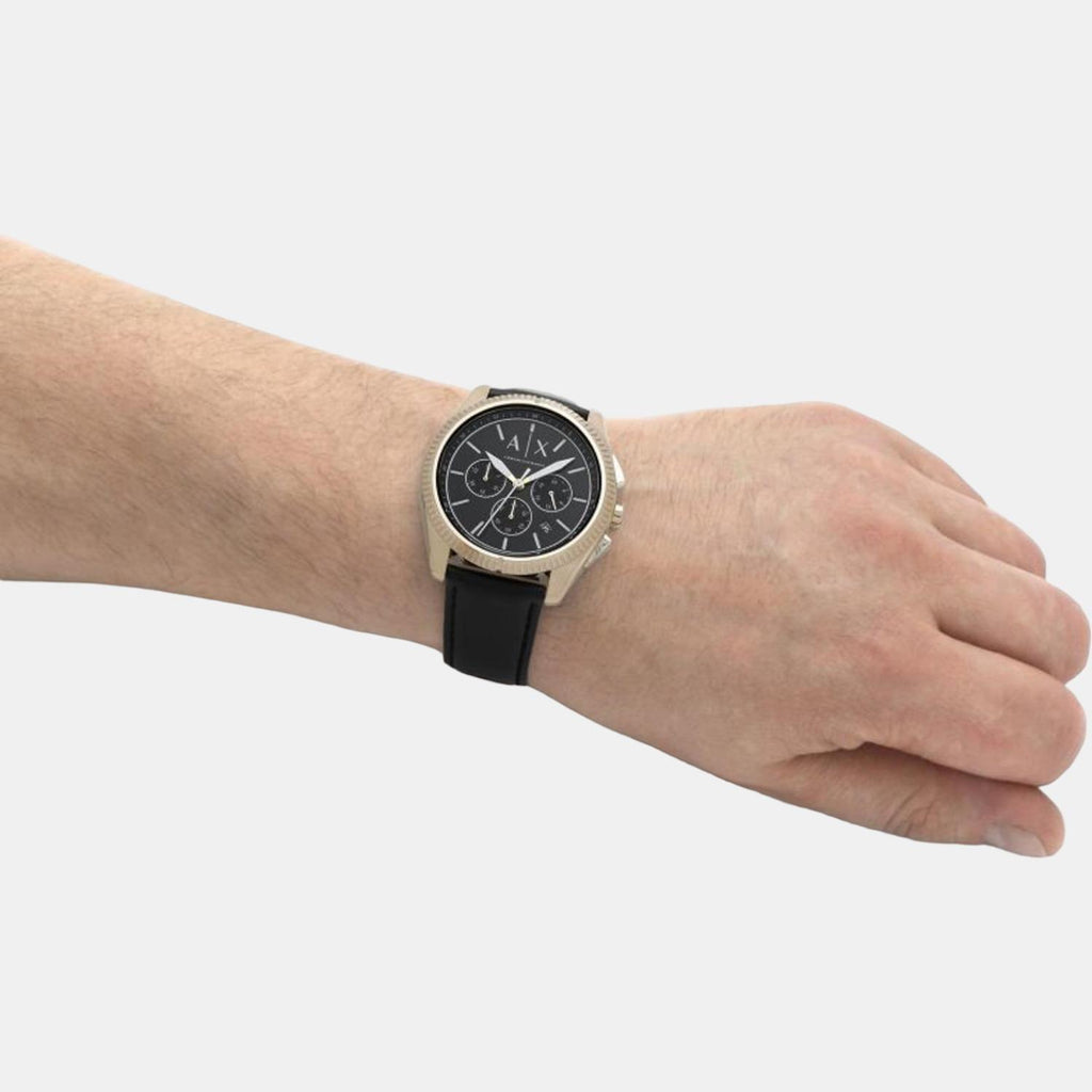 Armani Exchange Leather Black watch