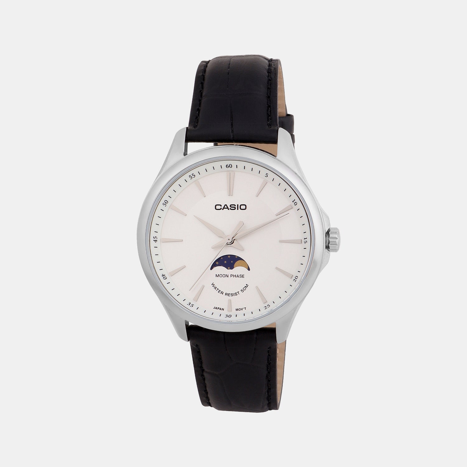 Enticer White Male Analog Leather Watch A2168