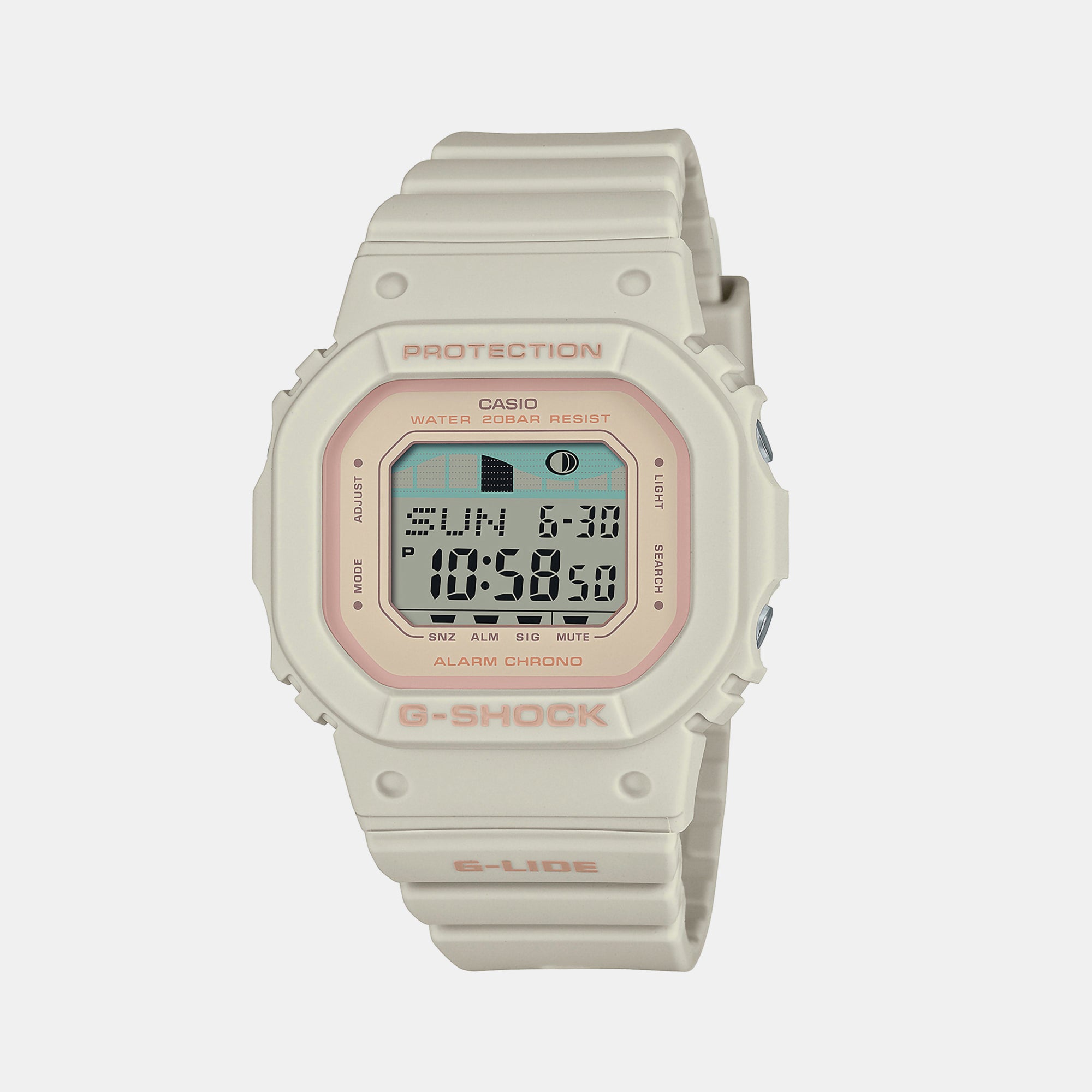 Casio Rectangular Rose Gold Digital watch