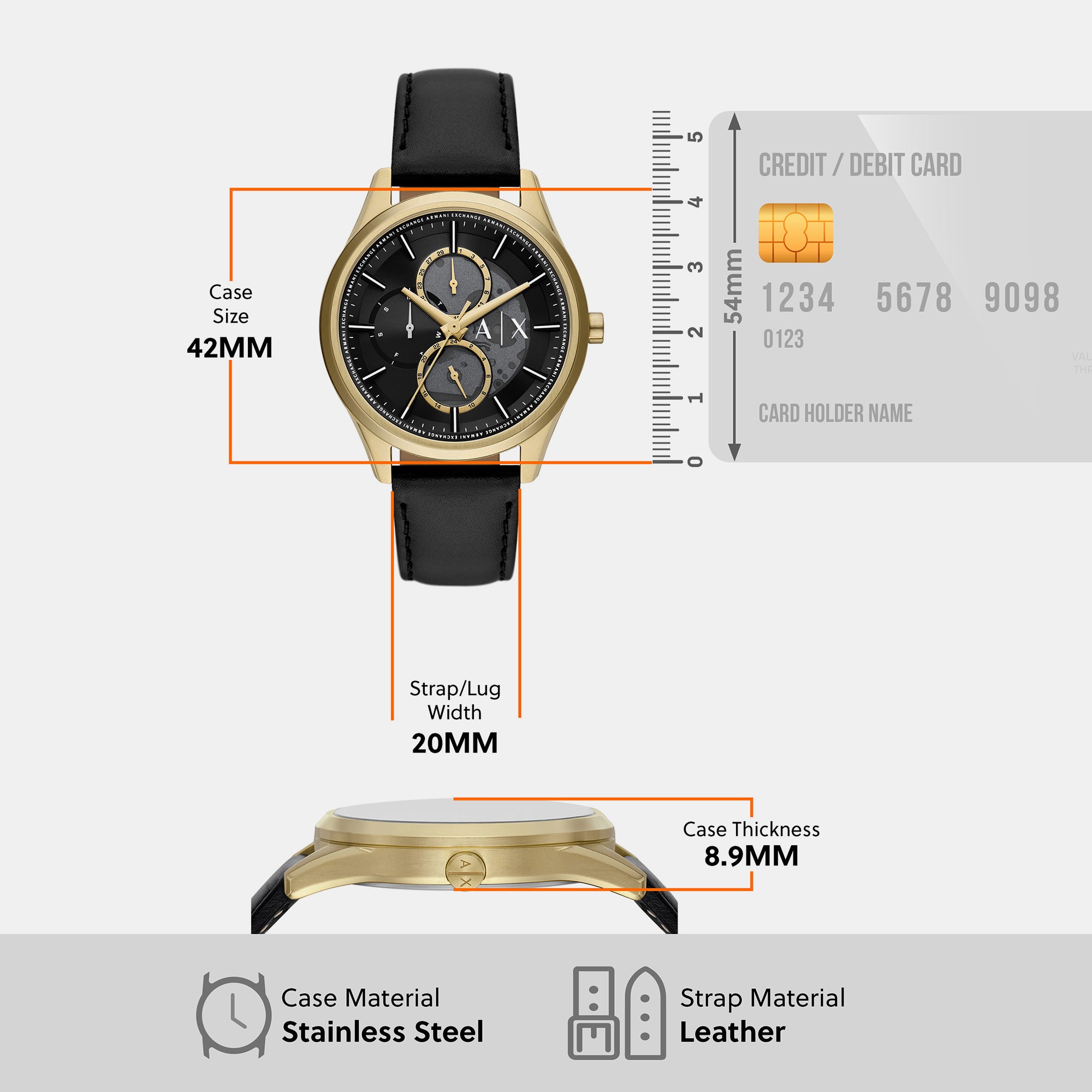 Armani Exchange 30 mm Black Quartz watch