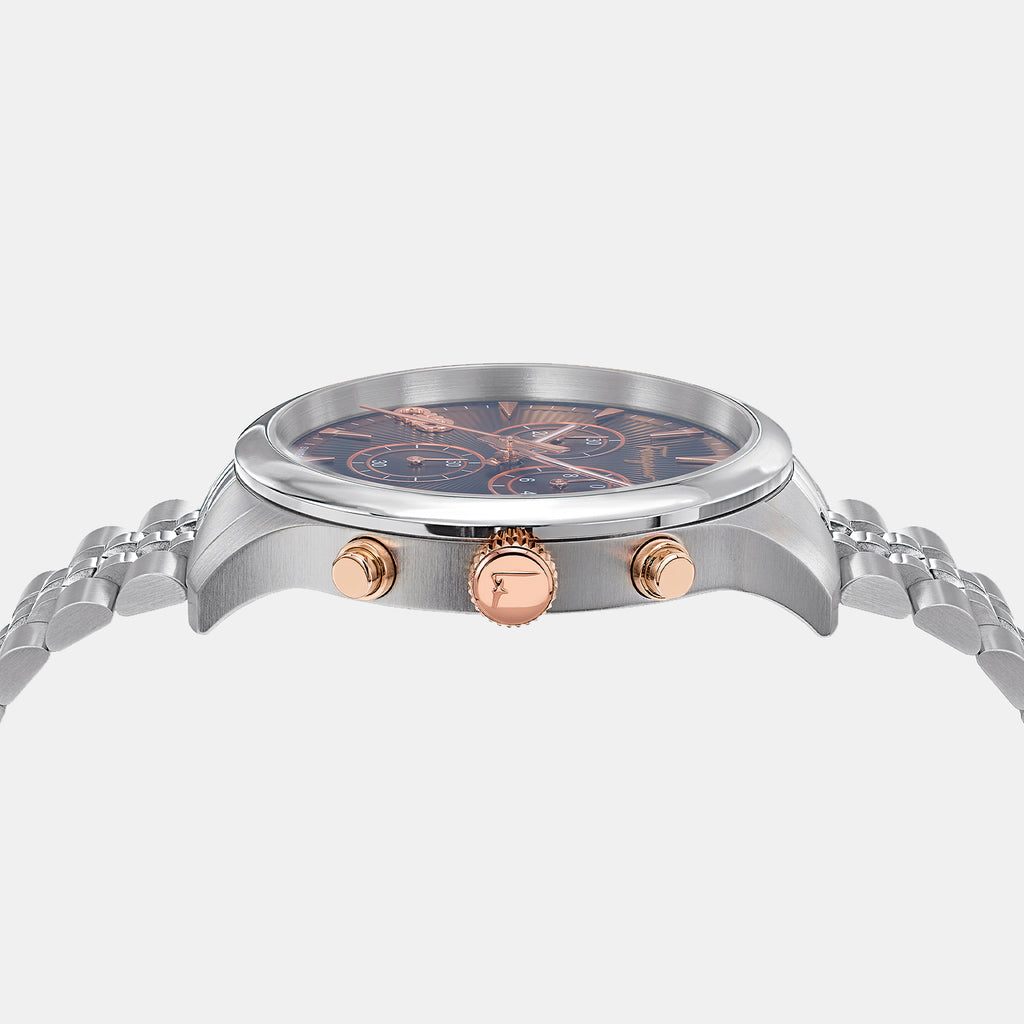 Ferragamo Men Round Blue watch