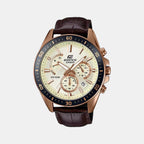 Casio Round Rose Gold Chronograph watch