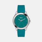 Helix Round Green Analog watch