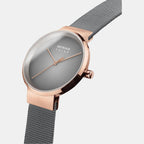 Bering Stainless Steel Round watch