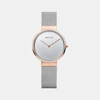 Bering Round Silver Analog watch