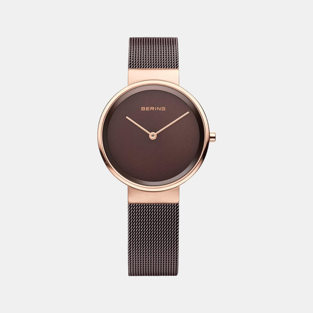 Bering Round Brown Analog watch