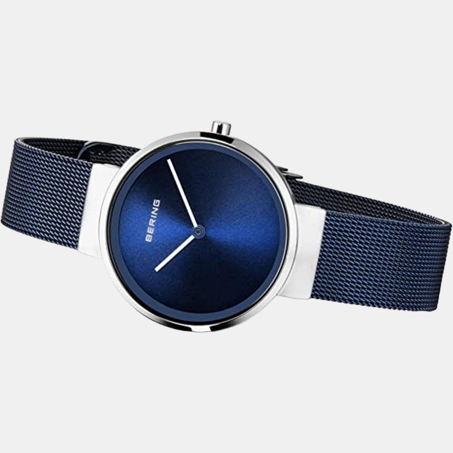 Bering Women Round Blue watch