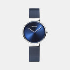 Bering Round Blue Analog watch