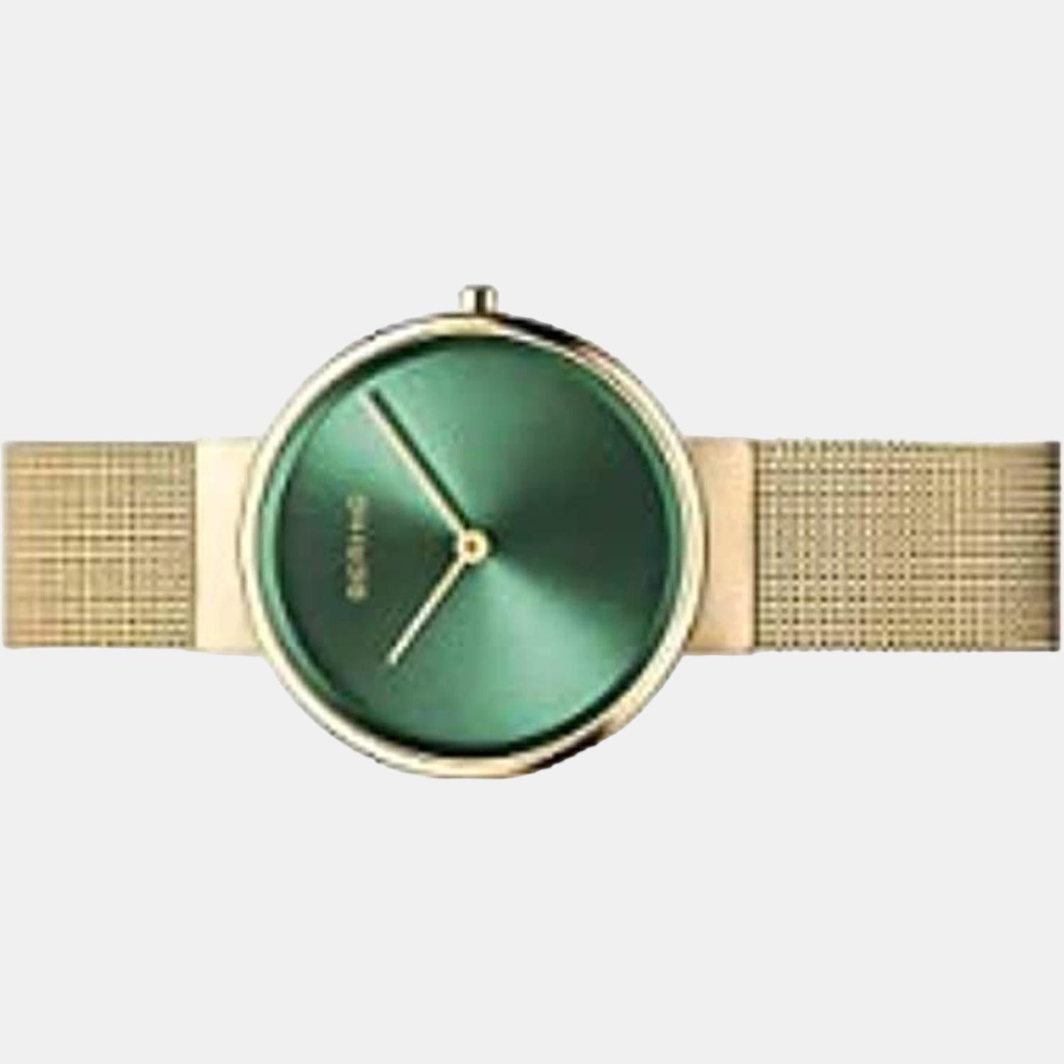 bering-green-analog-women-watch-14531-338