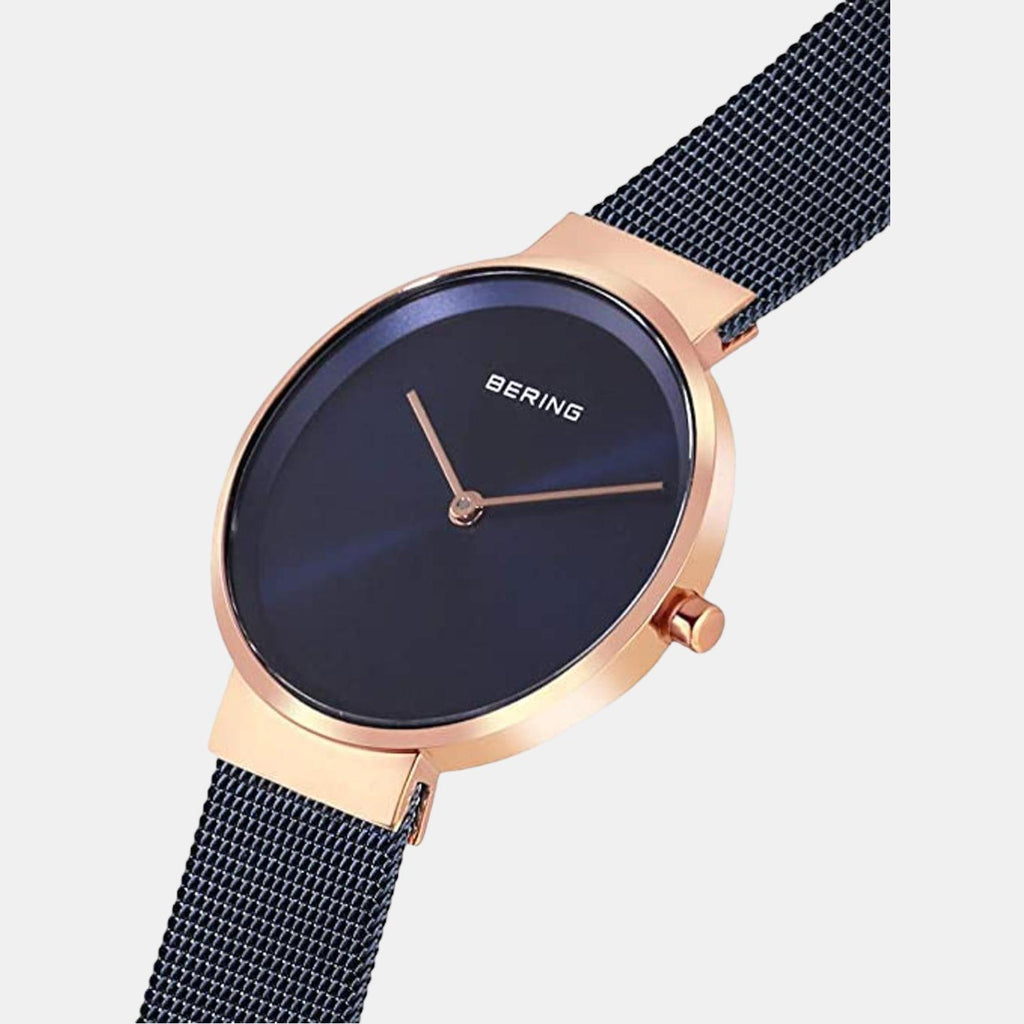 Bering Women Round Blue watch