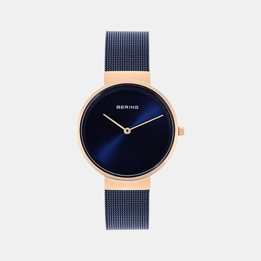 Bering Round Blue Analog watch