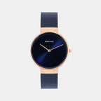 Bering Round Blue Analog watch