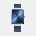 Bering Square Blue Analog watch