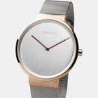 Bering Unisex Round Silver watch
