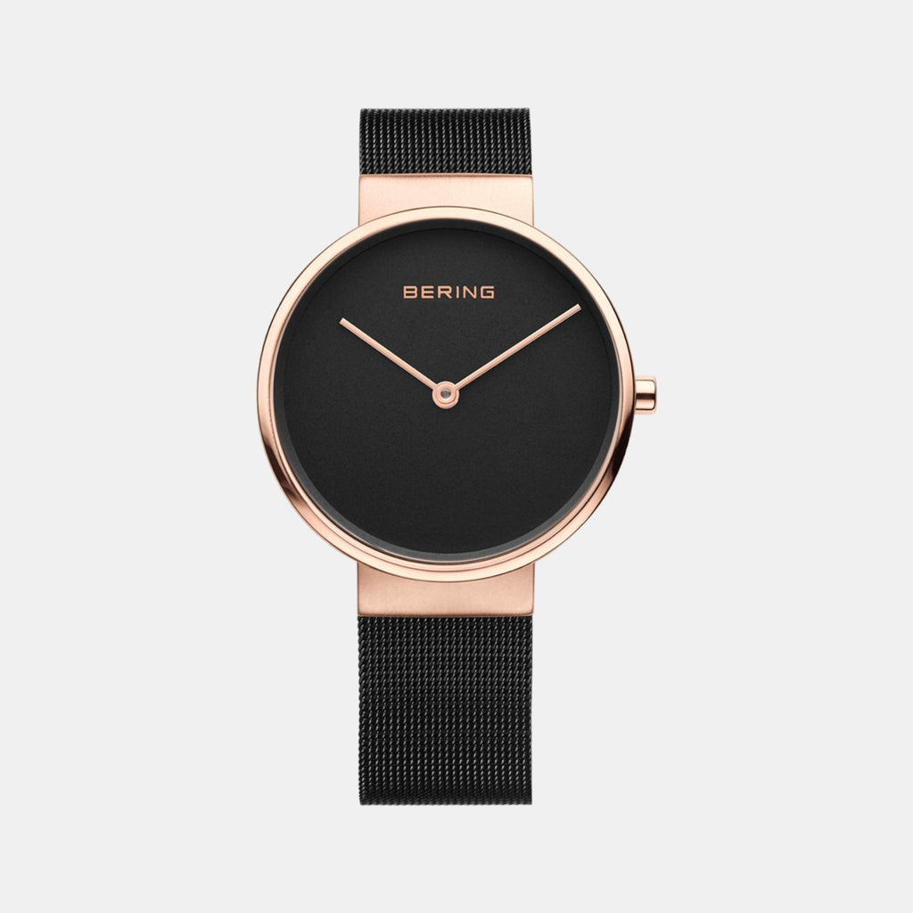 Bering Round Black Analog watch