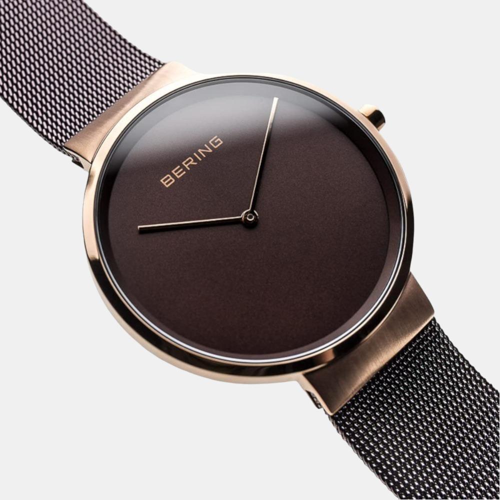 Bering Stainless Steel Round watch