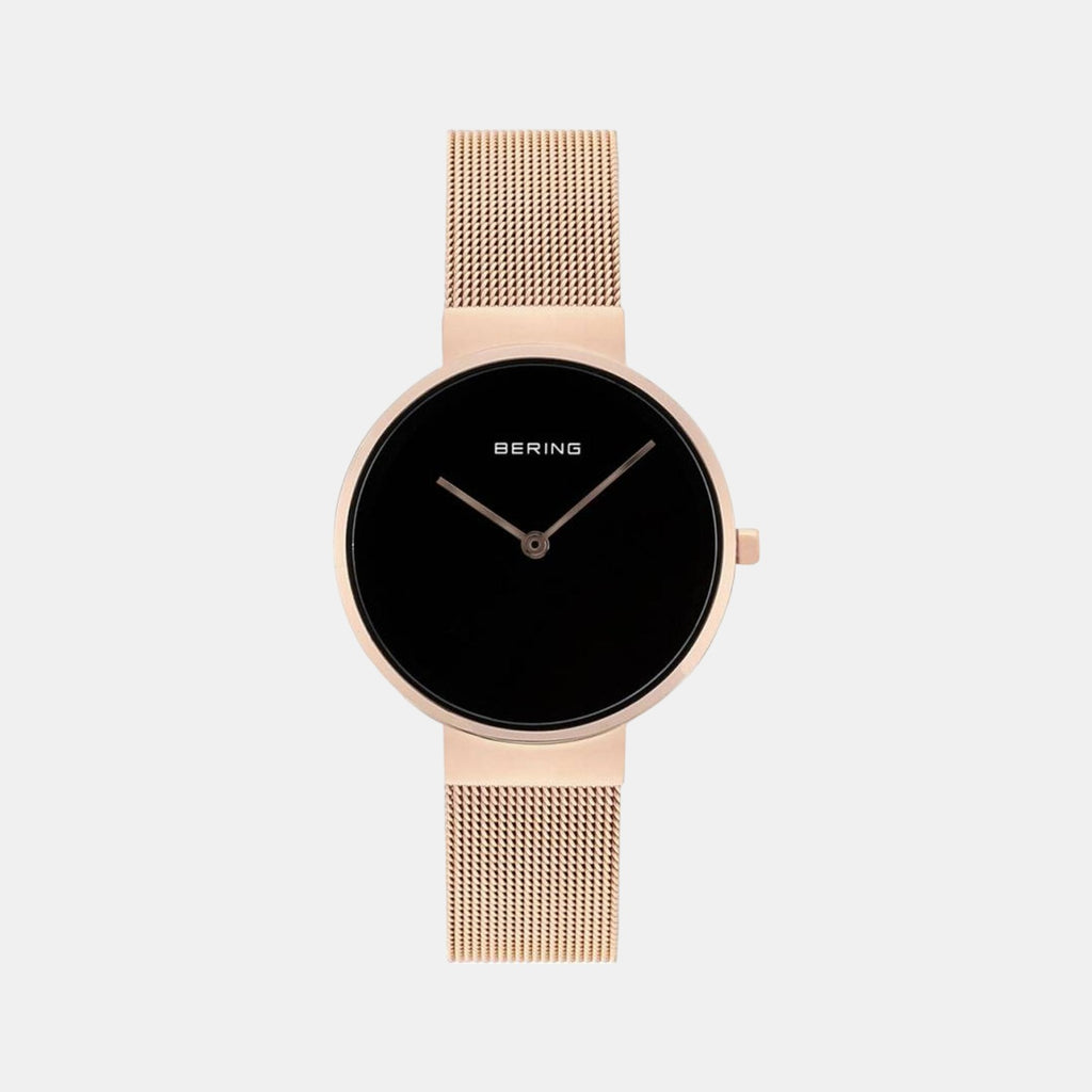 Bering Round Black Analog watch