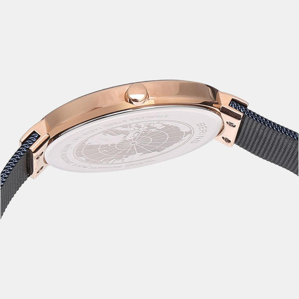 Bering Unisex Round Blue watch