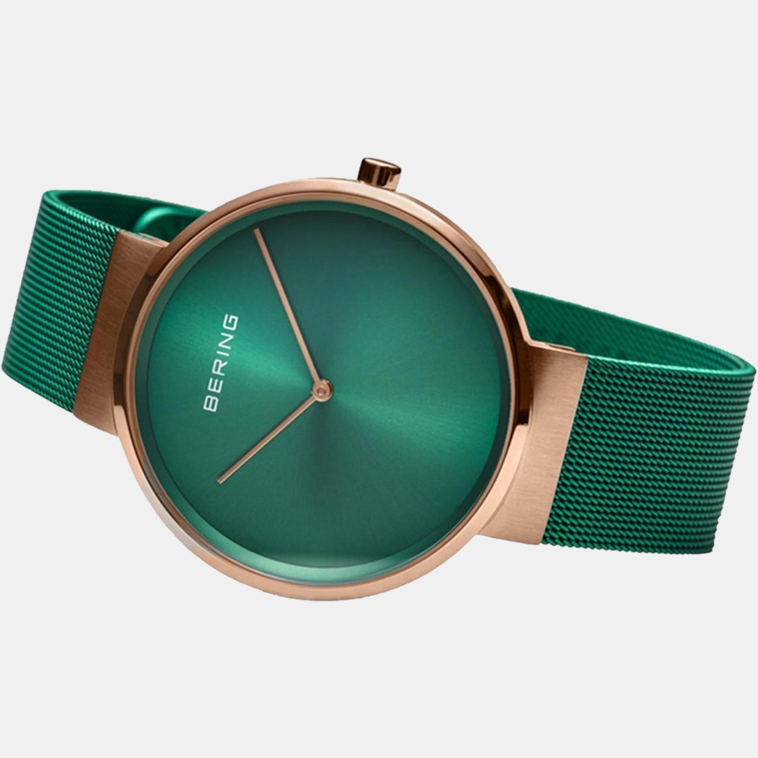bering-stainless-steel-green-analog-male-watch-14539-868