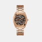 Guess Round Brown Analog watch