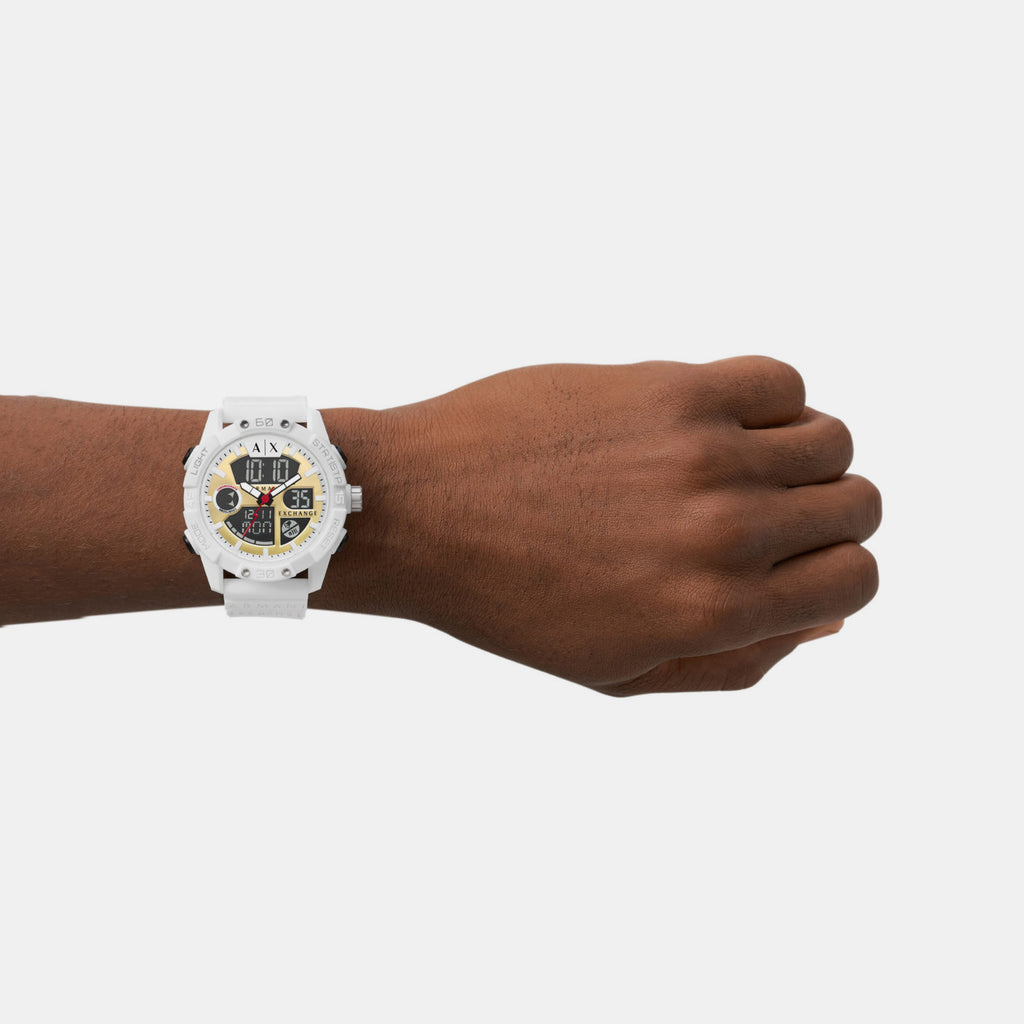 Armani Exchange Nylon Round watch