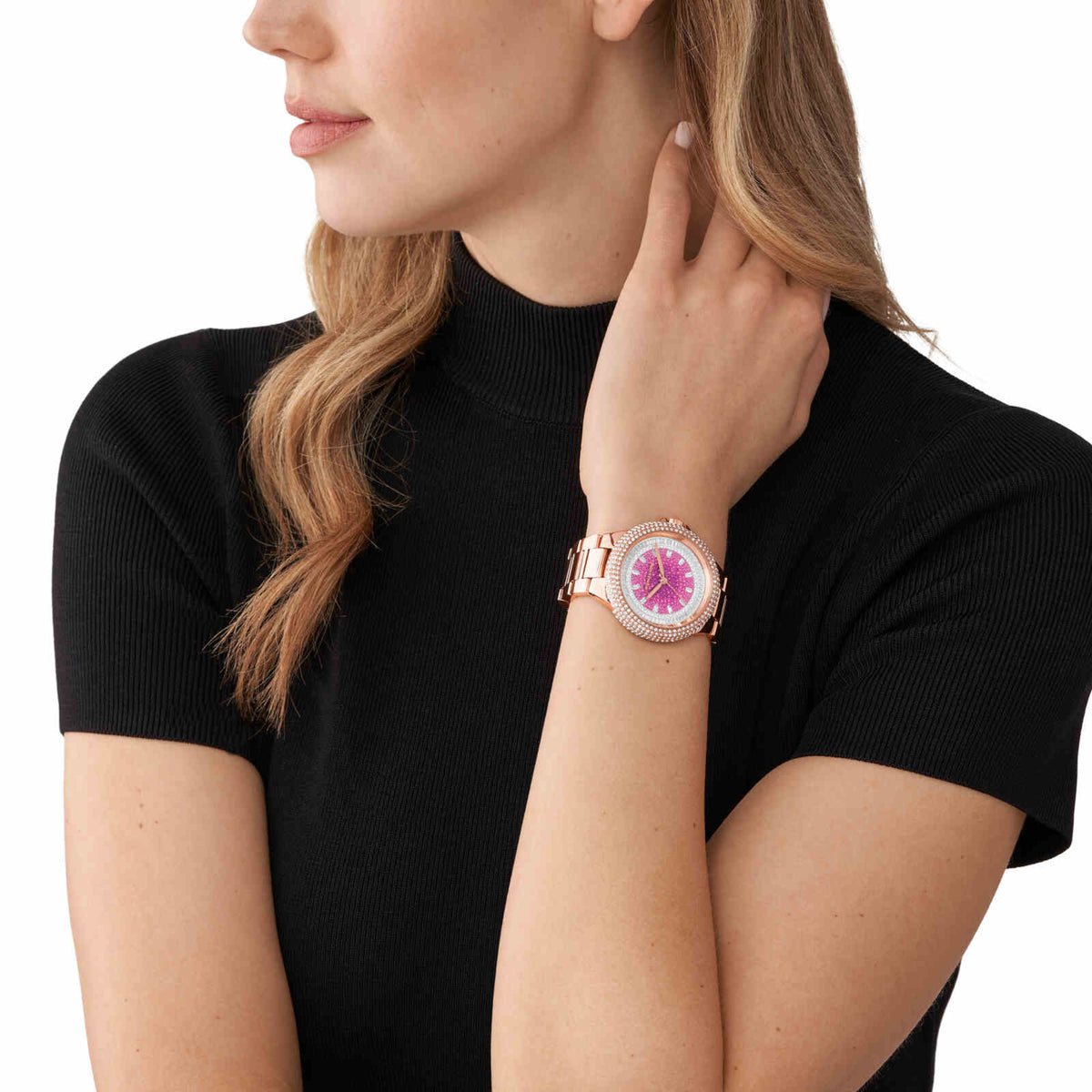 Michael Kors Women Round Pink watch