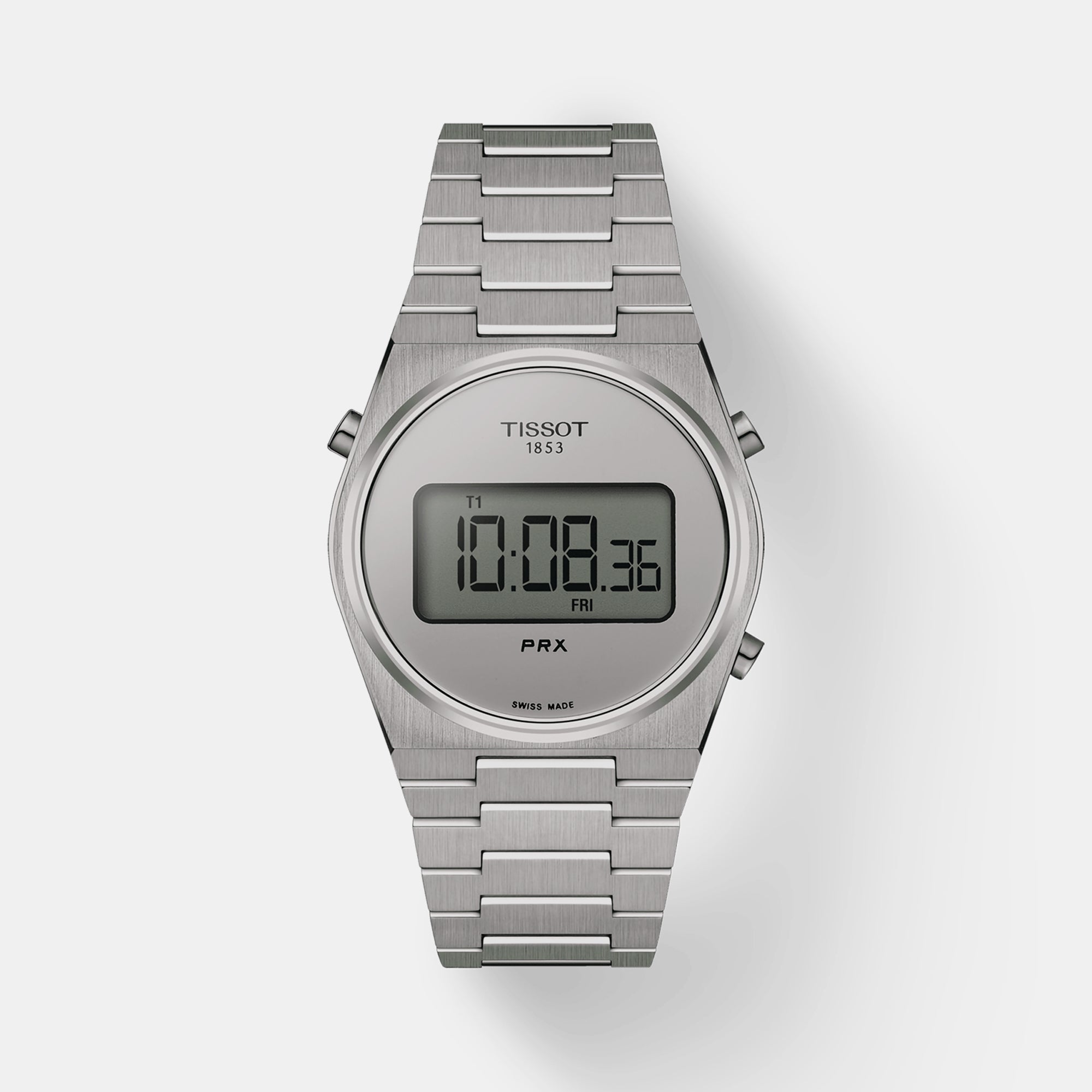 Tissot Tonneau Silver Digital watch