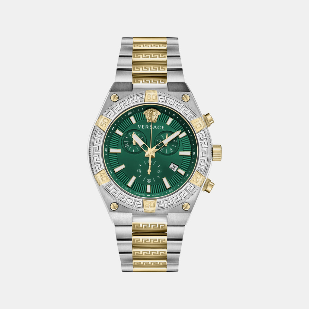 Versace Round Green Chronograph watch