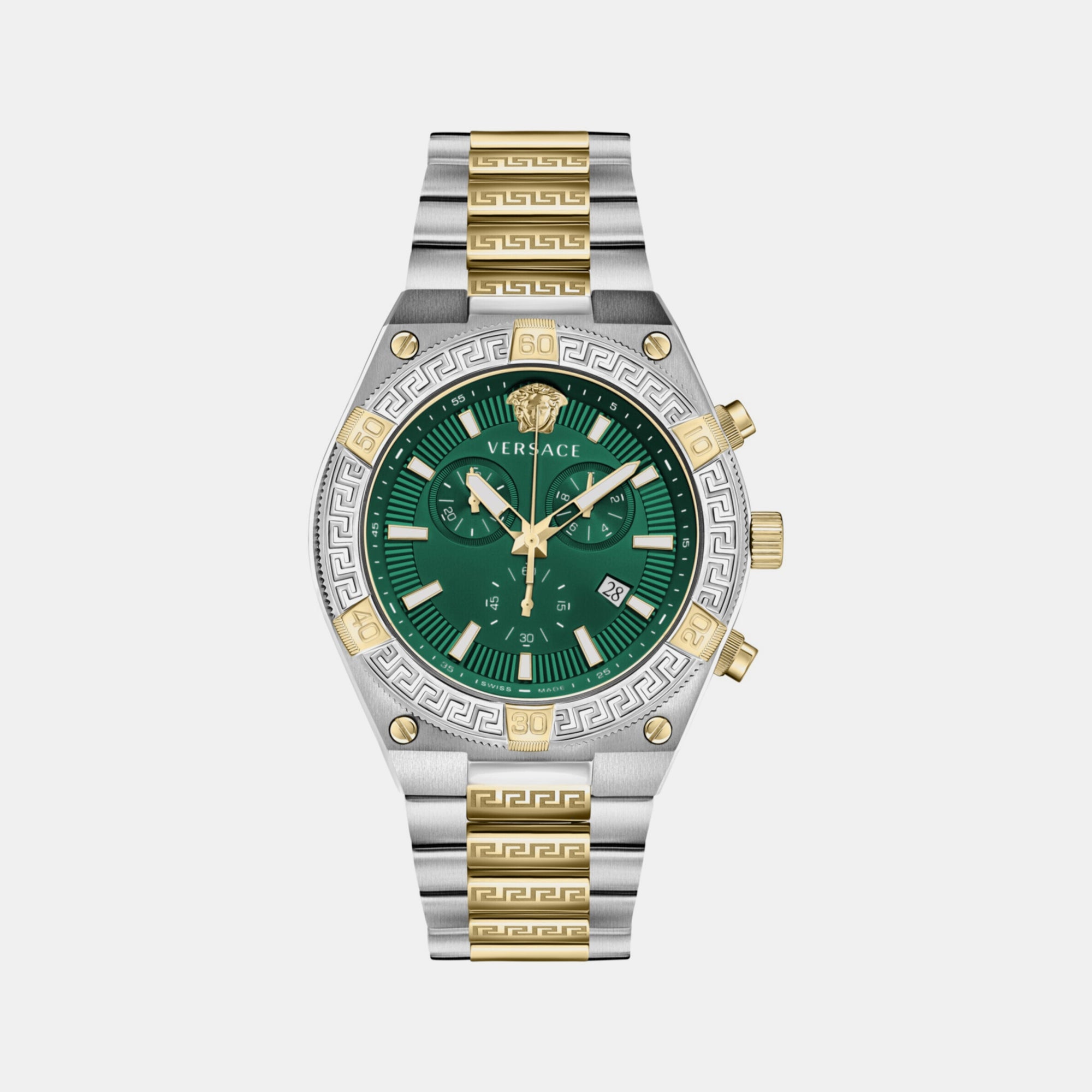 Versace Round Green Chronograph watch