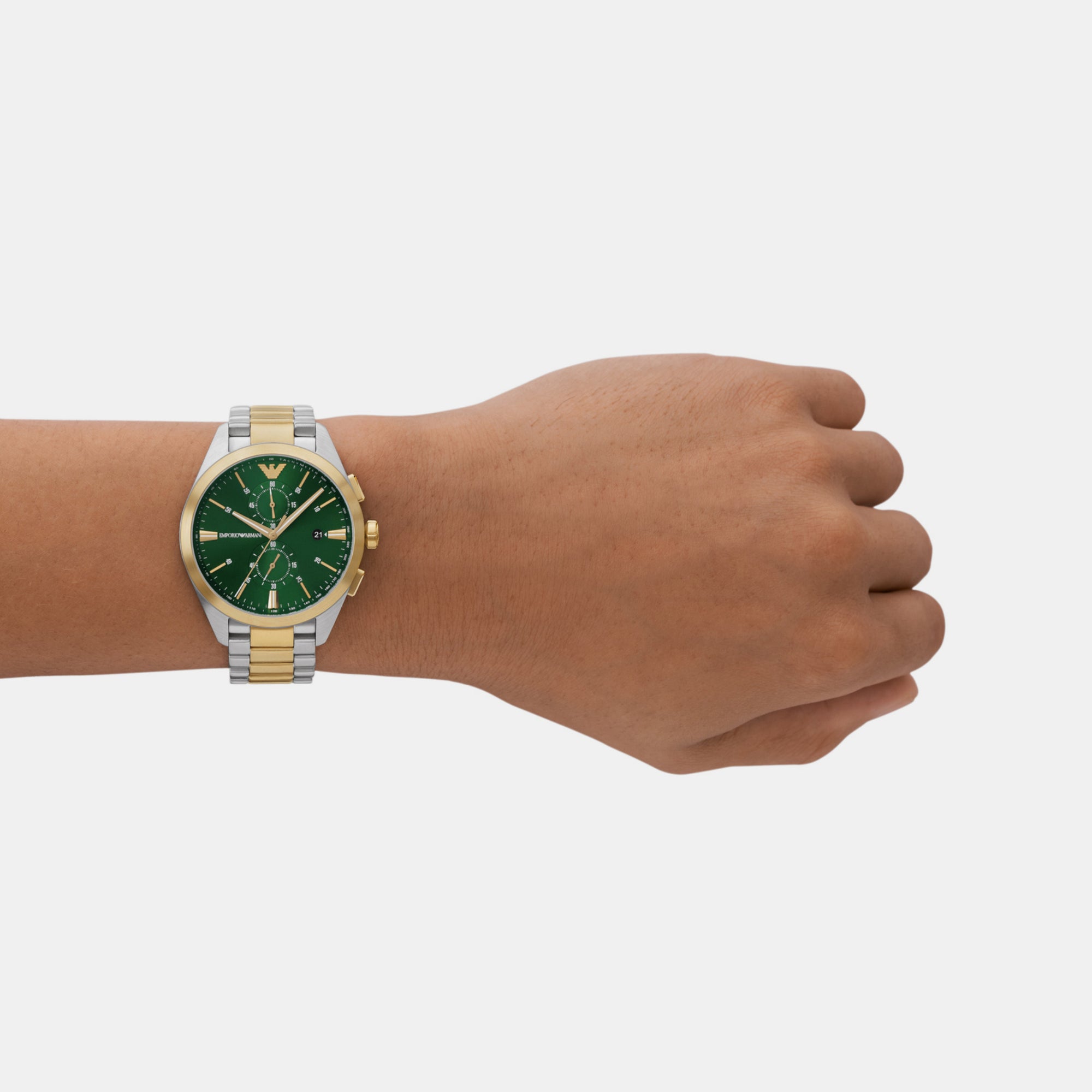 Emporio Armani Men Round Green watch